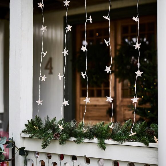 IKEA STRALA LED String light curtain, 48 lights, outdoor star - Picture 1 of 17